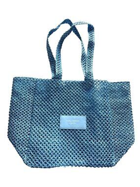 Dolce & Gabbana Light Blue Tote Bag Bag Mesh Net Blue Promo Rare Beach Y2K NWOT